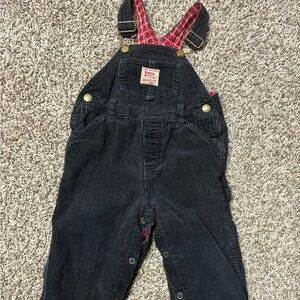 OshKosh B'gosh Black Corduroy Overalls